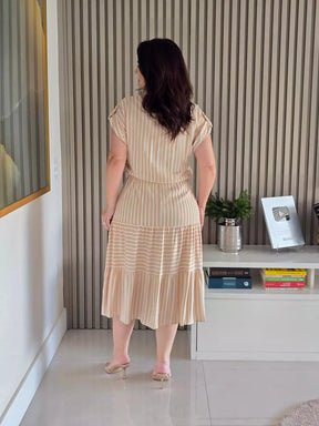 CHEMISE MANGA JAPONESA COM MARIAS